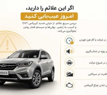 تصویر تعمیر گیربکس تیگو 5