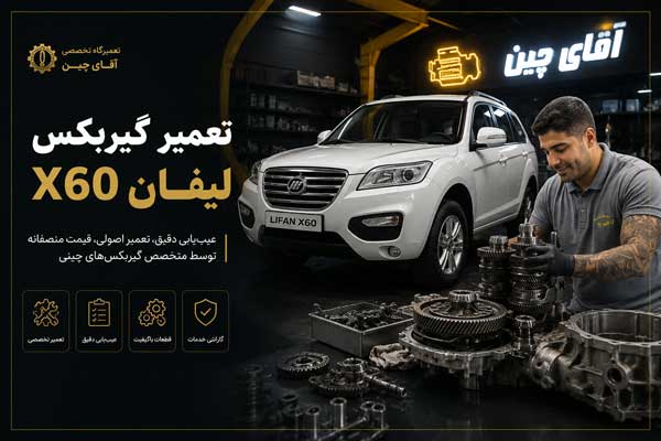 تصویر تعمیر گیربکس اتومات لیفان ایکس 60