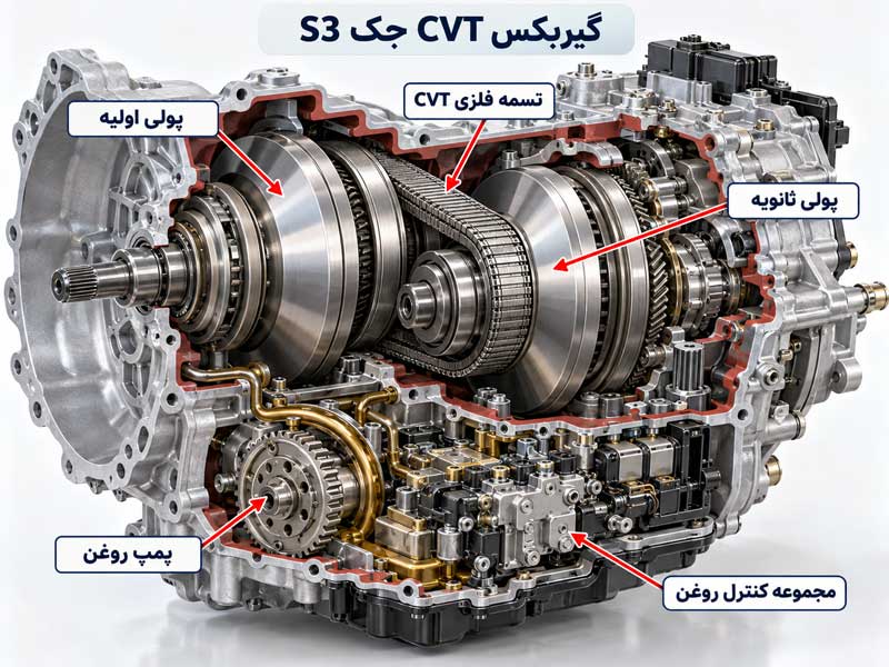 تصویر مشخصات گیربکس جک اس 3